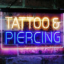 ADVPRO Tattoo Piercing Get Inked Shop Open Dual Color LED Neon Sign st6-i2484 - Blue & Yellow