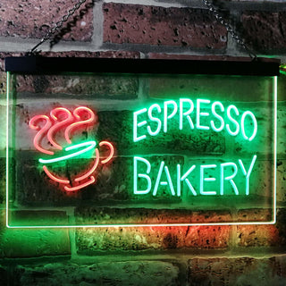 ADVPRO Espresso Coffee Bakery Shop Dual Color LED Neon Sign st6-i2497 - Green & Red