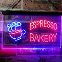 ADVPRO Espresso Coffee Bakery Shop Dual Color LED Neon Sign st6-i2497 - Red & Blue