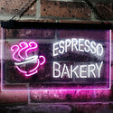 ADVPRO Espresso Coffee Bakery Shop Dual Color LED Neon Sign st6-i2497 - White & Purple