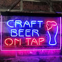 ADVPRO Craft Beer On Tap Bar Dual Color LED Neon Sign st6-i2507 - Blue & Red