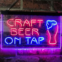 ADVPRO Craft Beer On Tap Bar Dual Color LED Neon Sign st6-i2507 - Red & Blue