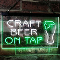 ADVPRO Craft Beer On Tap Bar Dual Color LED Neon Sign st6-i2507 - White & Green