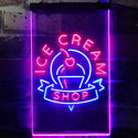 ADVPRO Ice Cream Shop Cafe  Dual Color LED Neon Sign st6-i2518 - Blue & Red