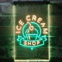 ADVPRO Ice Cream Shop Cafe  Dual Color LED Neon Sign st6-i2518 - Green & Yellow