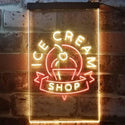 ADVPRO Ice Cream Shop Cafe  Dual Color LED Neon Sign st6-i2518 - Red & Yellow