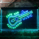ADVPRO Guitar Live Music Cafe Bar Restaurant Beer Dual Color LED Neon Sign st6-i2544 - Green & Blue