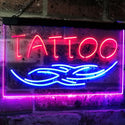 ADVPRO Tattoo Art Studio Ink Display Dual Color LED Neon Sign st6-i2550 - Blue & Red