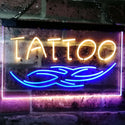 ADVPRO Tattoo Art Studio Ink Display Dual Color LED Neon Sign st6-i2550 - Blue & Yellow