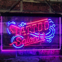 ADVPRO Tattoo Salon Indoor Display Dual Color LED Neon Sign st6-i2556 - Blue & Red