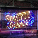 ADVPRO Tattoo Salon Indoor Display Dual Color LED Neon Sign st6-i2556 - Blue & Yellow