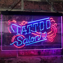 ADVPRO Tattoo Salon Indoor Display Dual Color LED Neon Sign st6-i2556 - Red & Blue