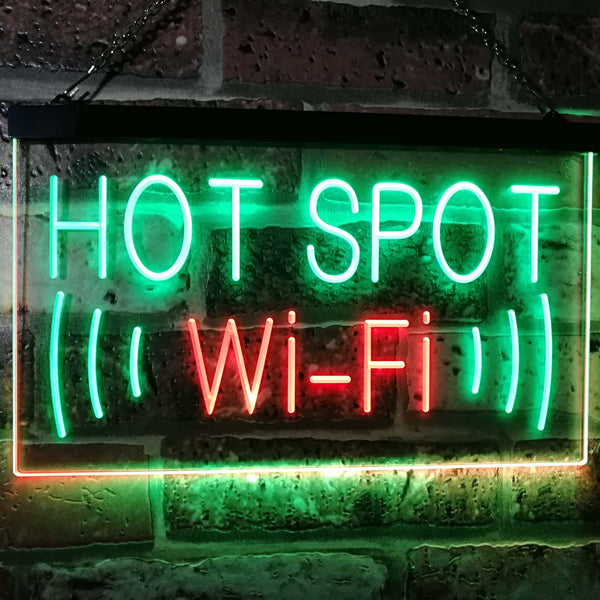 ADVPRO Wi-Fi Hot Spot Display Dual Color LED Neon Sign st6-i2571 - Green & Red