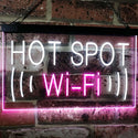 ADVPRO Wi-Fi Hot Spot Display Dual Color LED Neon Sign st6-i2571 - White & Purple