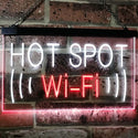 ADVPRO Wi-Fi Hot Spot Display Dual Color LED Neon Sign st6-i2571 - White & Red