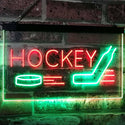 ADVPRO Hockey Sport Man Cave Bar Room Dual Color LED Neon Sign st6-i2577 - Green & Red