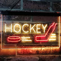 ADVPRO Hockey Sport Man Cave Bar Room Dual Color LED Neon Sign st6-i2577 - Red & Yellow