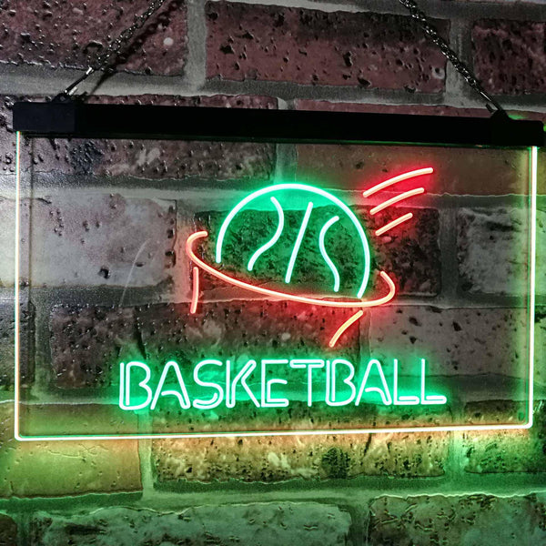 ADVPRO Basketball Sport Man Cave Bar Room Dual Color LED Neon Sign st6-i2581 - Green & Red
