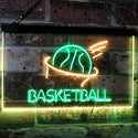 ADVPRO Basketball Sport Man Cave Bar Room Dual Color LED Neon Sign st6-i2581 - Green & Yellow