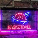 ADVPRO Basketball Sport Man Cave Bar Room Dual Color LED Neon Sign st6-i2581 - Red & Blue