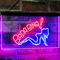 ADVPRO Bada Bing Girl Lady Man Cave Dual Color LED Neon Sign st6-i2585 - Red & Blue