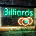 ADVPRO Billiards 9 Ball Game Room Pool Snooker Decor Man Cave Dual Color LED Neon Sign st6-i2590 - Green & Yellow