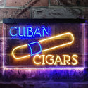 ADVPRO Cuba Cigars Collector Club Bar Wine Wall Decor Dual Color LED Neon Sign st6-i2602 - Blue & Yellow