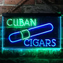 ADVPRO Cuba Cigars Collector Club Bar Wine Wall Decor Dual Color LED Neon Sign st6-i2602 - Green & Blue