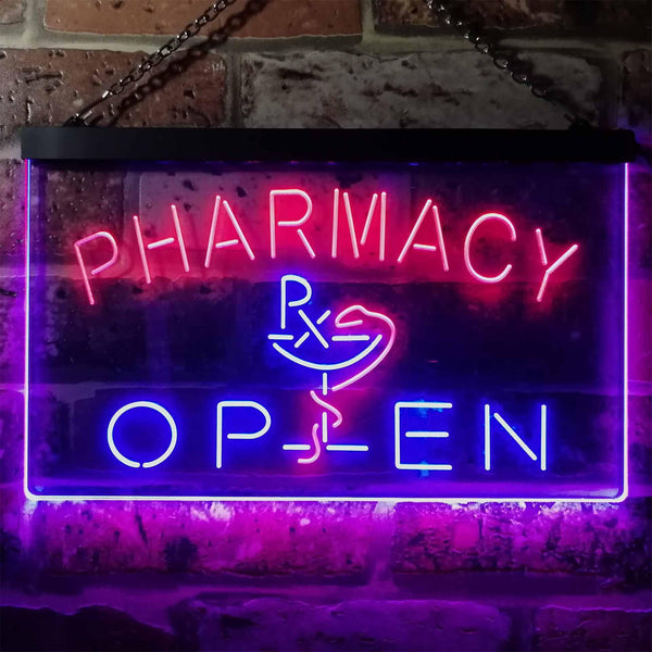 ADVPRO Pharmacy Open Business Medicine Shop Dual Color LED Neon Sign st6-i2614 - Red & Blue