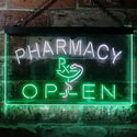 ADVPRO Pharmacy Open Business Medicine Shop Dual Color LED Neon Sign st6-i2614 - White & Green
