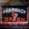 ADVPRO Pharmacy Open Business Medicine Shop Dual Color LED Neon Sign st6-i2614 - White & Orange