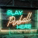 ADVPRO Pinball Room Play Here Display Game Man Cave Decor Dual Color LED Neon Sign st6-i2619 - Green & Yellow