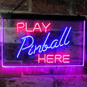 ADVPRO Pinball Room Play Here Display Game Man Cave Decor Dual Color LED Neon Sign st6-i2619 - Red & Blue