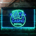 ADVPRO Casino Man Cave Royal Bar Dual Color LED Neon Sign st6-i2708 - Green & Blue