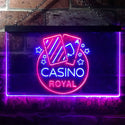 ADVPRO Casino Man Cave Royal Bar Dual Color LED Neon Sign st6-i2708 - Red & Blue
