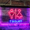 ADVPRO Men Women Toilet Restroom Washroom Dual Color LED Neon Sign st6-i2774 - Blue & Red