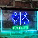 ADVPRO Men Women Toilet Restroom Washroom Dual Color LED Neon Sign st6-i2774 - Green & Blue