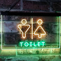 ADVPRO Men Women Toilet Restroom Washroom Dual Color LED Neon Sign st6-i2774 - Green & Yellow