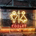 ADVPRO Men Women Toilet Restroom Washroom Dual Color LED Neon Sign st6-i2774 - Red & Yellow