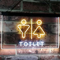 ADVPRO Men Women Toilet Restroom Washroom Dual Color LED Neon Sign st6-i2774 - White & Yellow