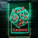 ADVPRO Casino Dice Game Man Cave  Dual Color LED Neon Sign st6-i2785 - Green & Red