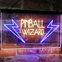 ADVPRO Pinball Wizard Game Room Display Bar Beer Club Dual Color LED Neon Sign st6-i2797 - Blue & Yellow