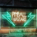 ADVPRO Pinball Wizard Game Room Display Bar Beer Club Dual Color LED Neon Sign st6-i2797 - Green & Yellow