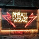 ADVPRO Pinball Wizard Game Room Display Bar Beer Club Dual Color LED Neon Sign st6-i2797 - Red & Yellow