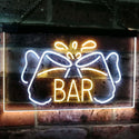 ADVPRO Home Bar Beer Mugs Cheers Decoration Man Cave Dual Color LED Neon Sign st6-i2814 - White & Yellow