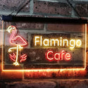 ADVPRO Flamingo Cafe Kitchen Dual Color LED Neon Sign st6-i2828 - Red & Yellow