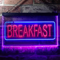 ADVPRO All Day Breakfast Cafe Dual Color LED Neon Sign st6-i2862 - Blue & Red