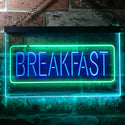 ADVPRO All Day Breakfast Cafe Dual Color LED Neon Sign st6-i2862 - Green & Blue