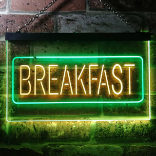 ADVPRO All Day Breakfast Cafe Dual Color LED Neon Sign st6-i2862 - Green & Yellow