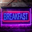 ADVPRO All Day Breakfast Cafe Dual Color LED Neon Sign st6-i2862 - Red & Blue